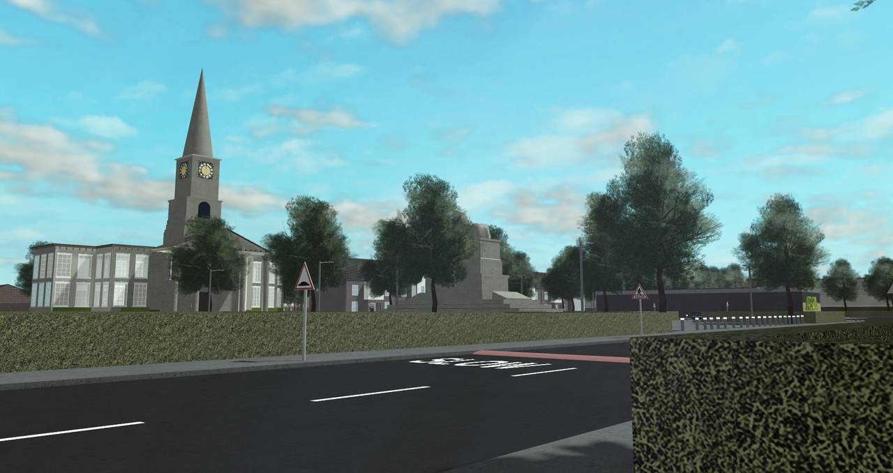 Civic streetscape in the Hampshire and Solent region